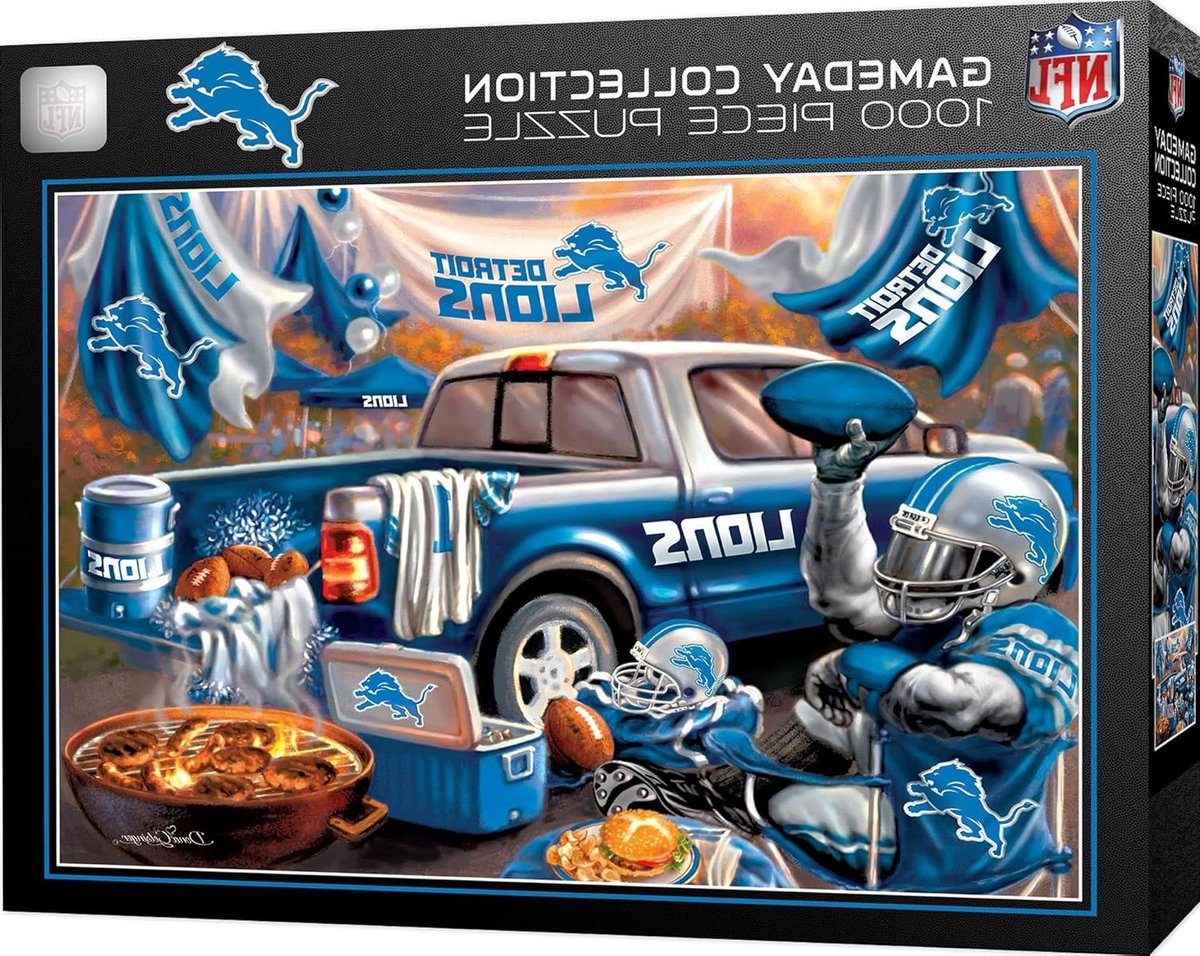 Legpuzzel NFL - Puzzel Spel - Ontspannende avond - Officieel gelicentieerd - 19.25" x 26.75" - Detroit Leeuwen