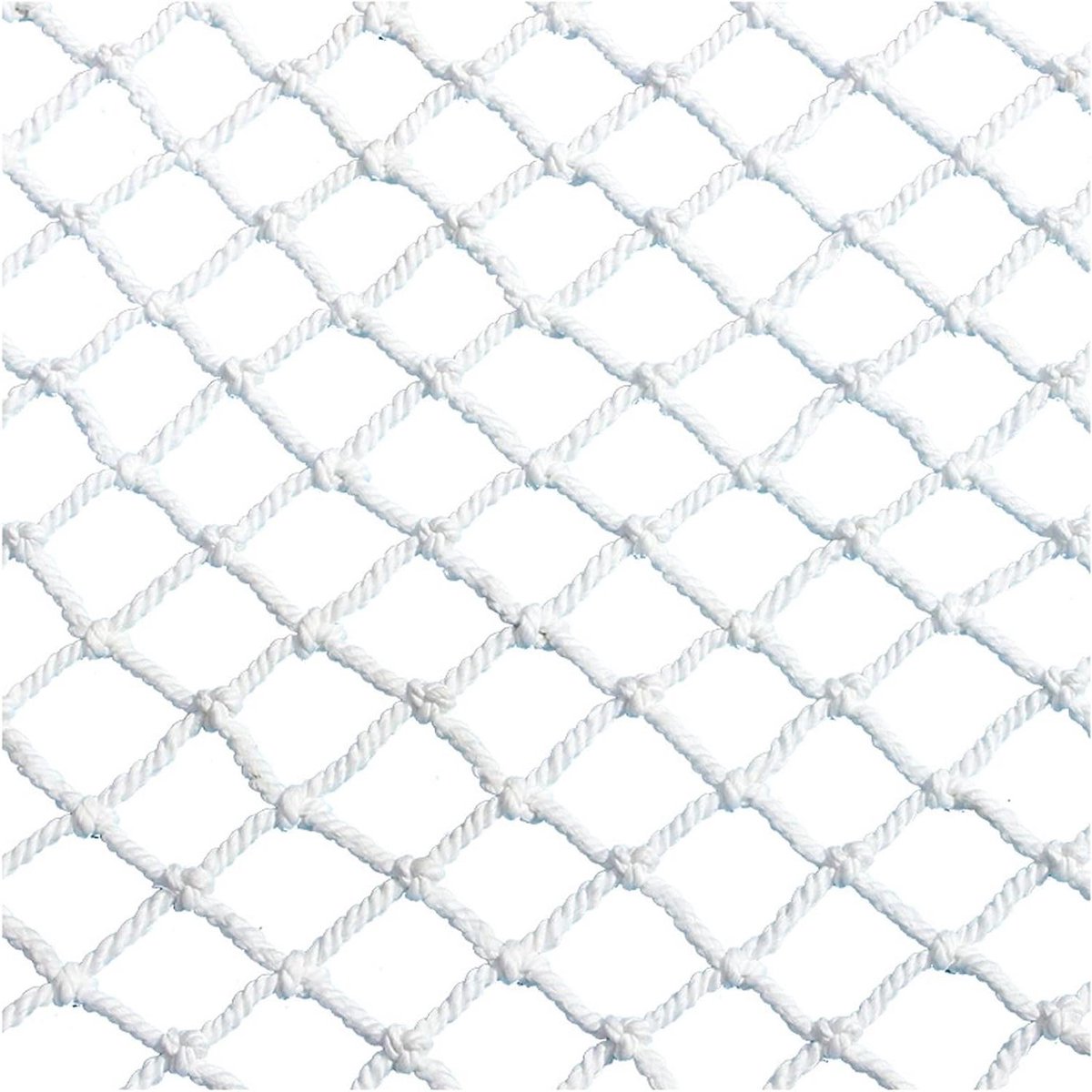 Veiligheidsnet Nylon - Beschermnet Balkon - Kinderen Huisdieren Beveiligen - Handgeweven Sterke Structuur - 1 x 2 meter - Wit