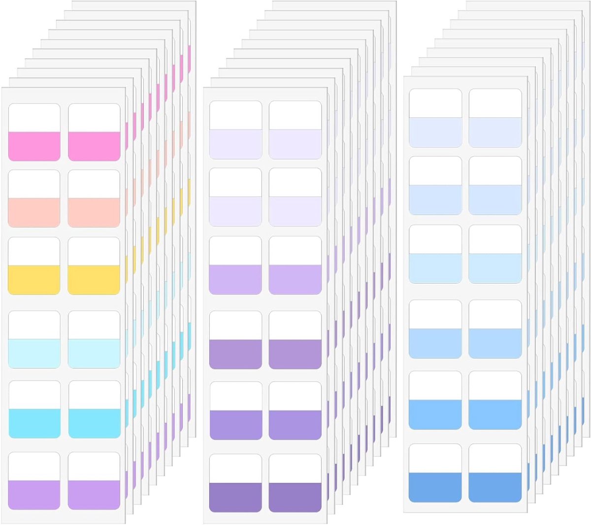 360 Stuks Sticky Tabs in Meerdere Kleuren - Herpositioneerbare Index Tabs en Schrijfblaadjes voor Thuis en Kantoor, Notitieboeken en Organisatie