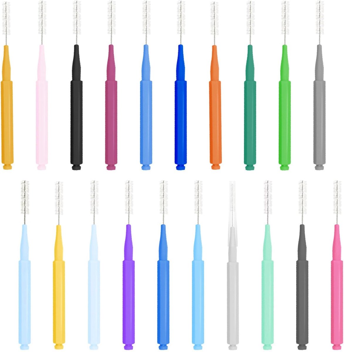 100pcs Interdental Brushes - Tandenborstel voor het Reinigen van Ruimtes - Interdentale Hygiëne Borstel - Mondverzorging - Tandheelkundige Accessoires