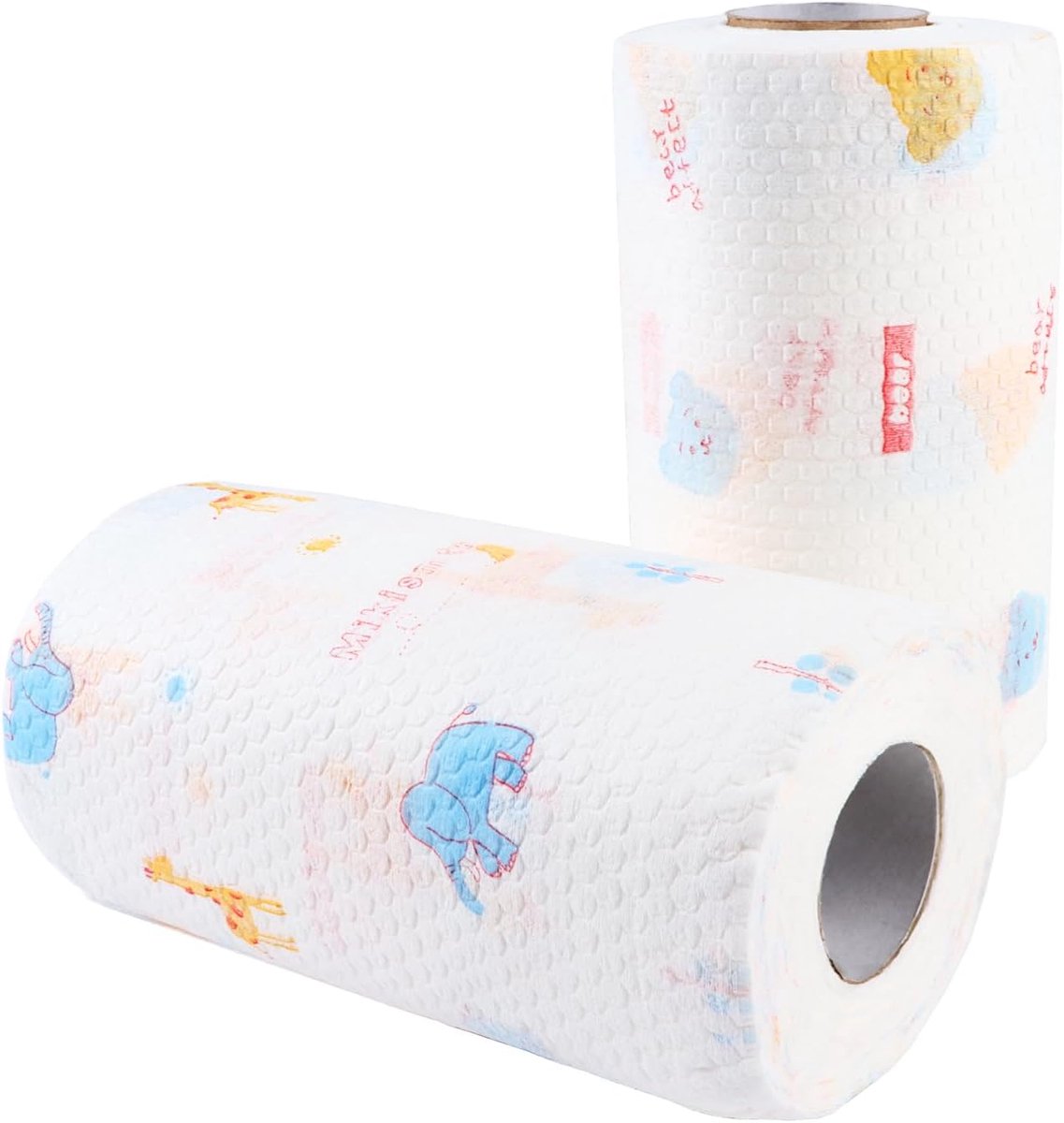 2 Rolls op Rol - Wegwerp Schoonmaakdoeken - Keuken Handdoeken - Schoonmaakdoek voor Keuken Eettafel - 125 Stukken Per Rol