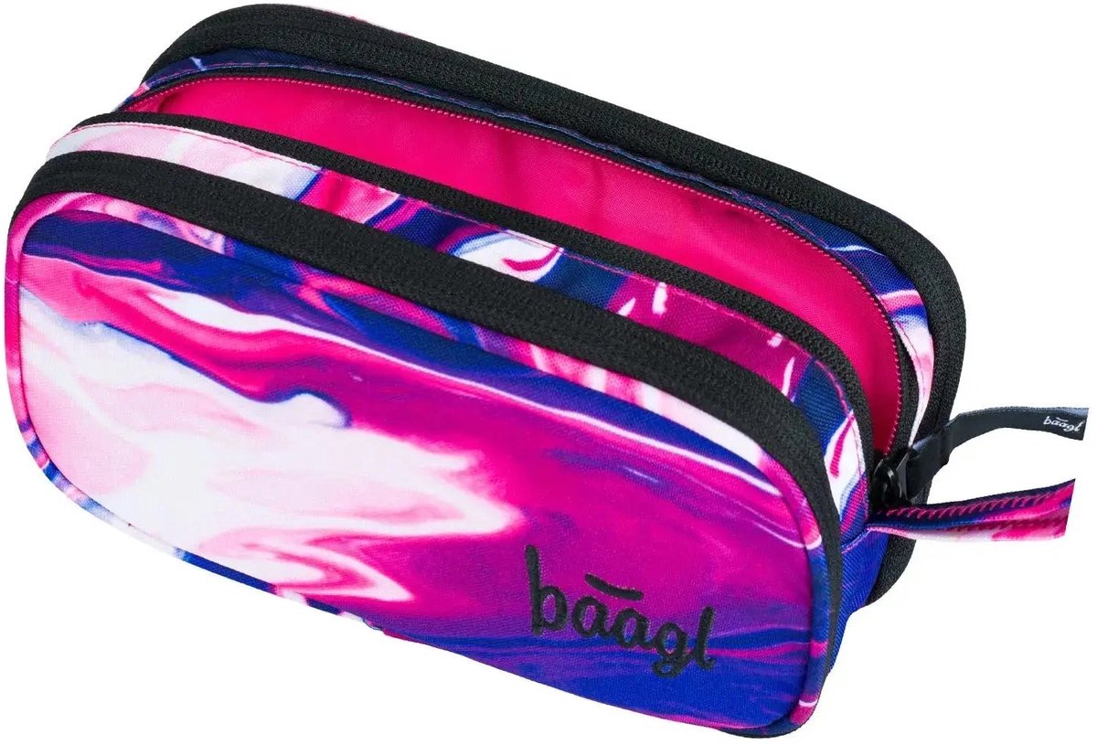 Baagl Student Etui Plum 3-ritsen