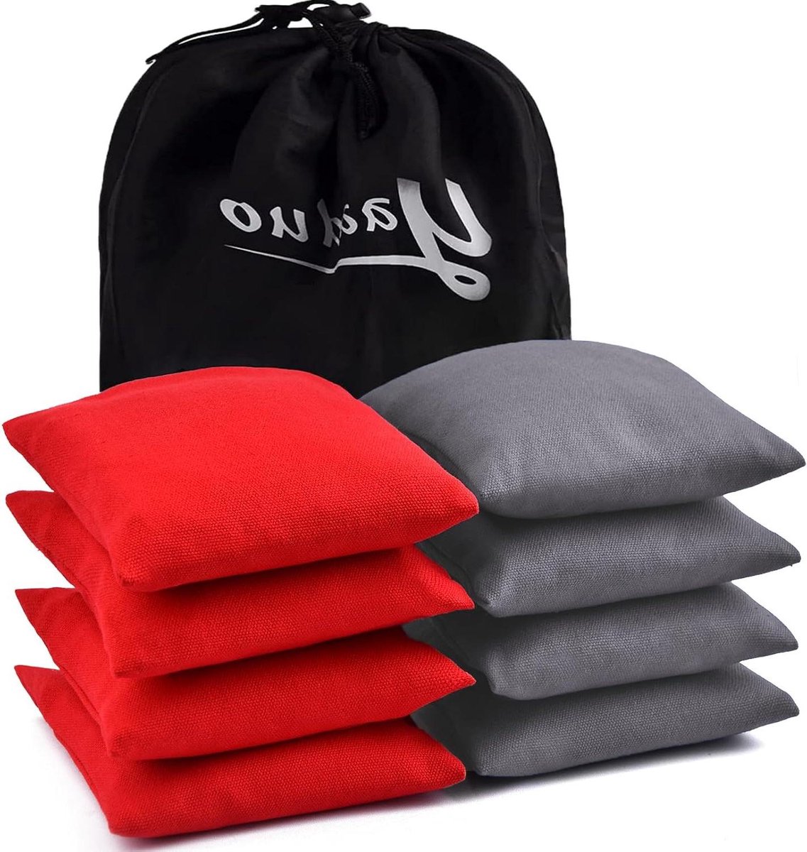 Cornhole zakken set - Maïs zakken Toss - Buiten spelen - Dubbelzijdig weerbestendig - 58 x 58 inch - Rood Blauw