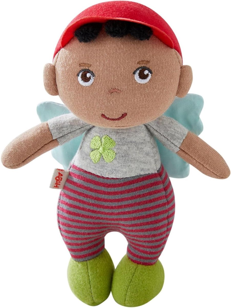 Beschermengel Pop - Knuffel Popje - Baby Welkomstcadeau - Praktische Hanger - 15 cm - Meerkleurig
