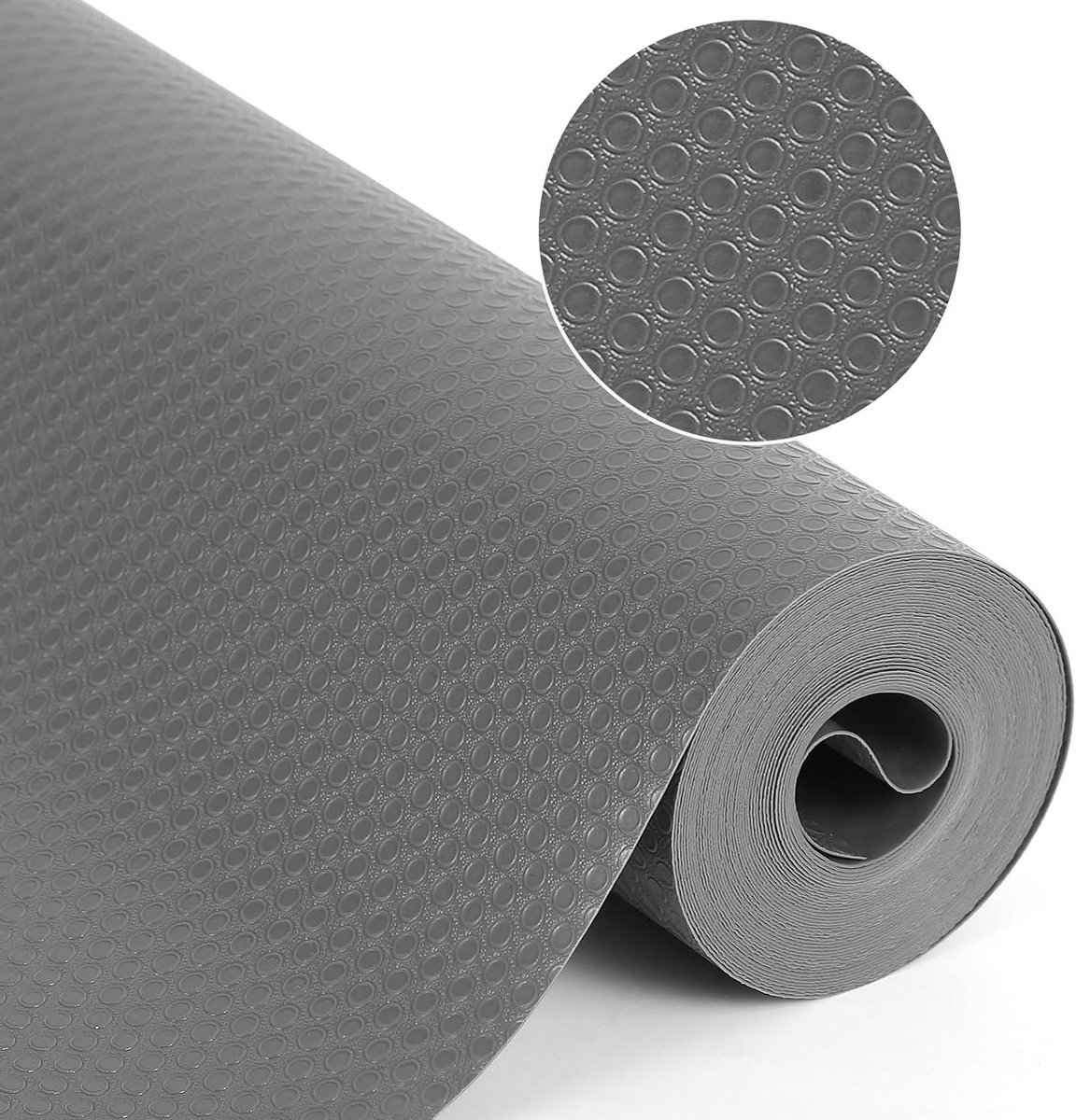 Ladeonderlegger - Kastbekleding Koelkastmat - Laden Organiseren - Op Maat Snijdbaar - 60x500 cm - Grijs Transparant