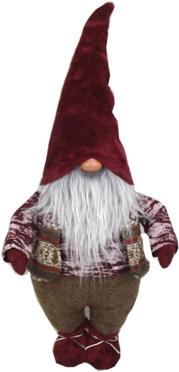 Decoratieve Deurstopper - Neus Kerstdecoratie - Huis Decoreren - Tiroolse Stijl - 45 cm - Keramiek
