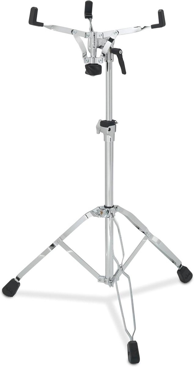 Snare Drum Stand - Percussion Stand - Muziek Maken - Dubbelgebracede Poten - 66 cm - chroom