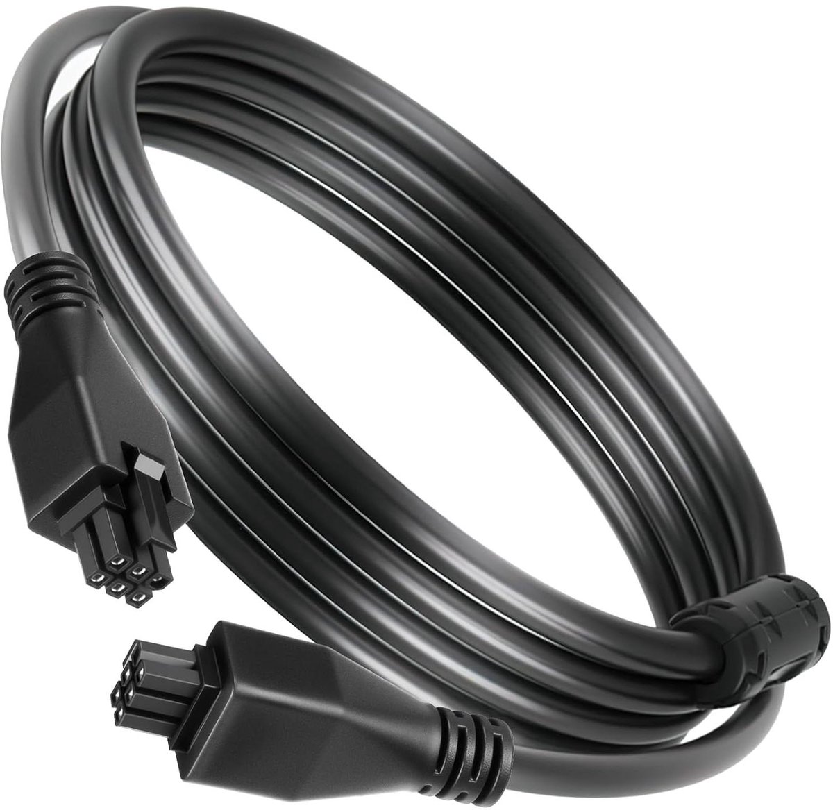 RS485 Verlengkabel - 6-pins Kabel - 3D Printer Uitbreiding - Met Magnetische Ring - 15 m - Zwart