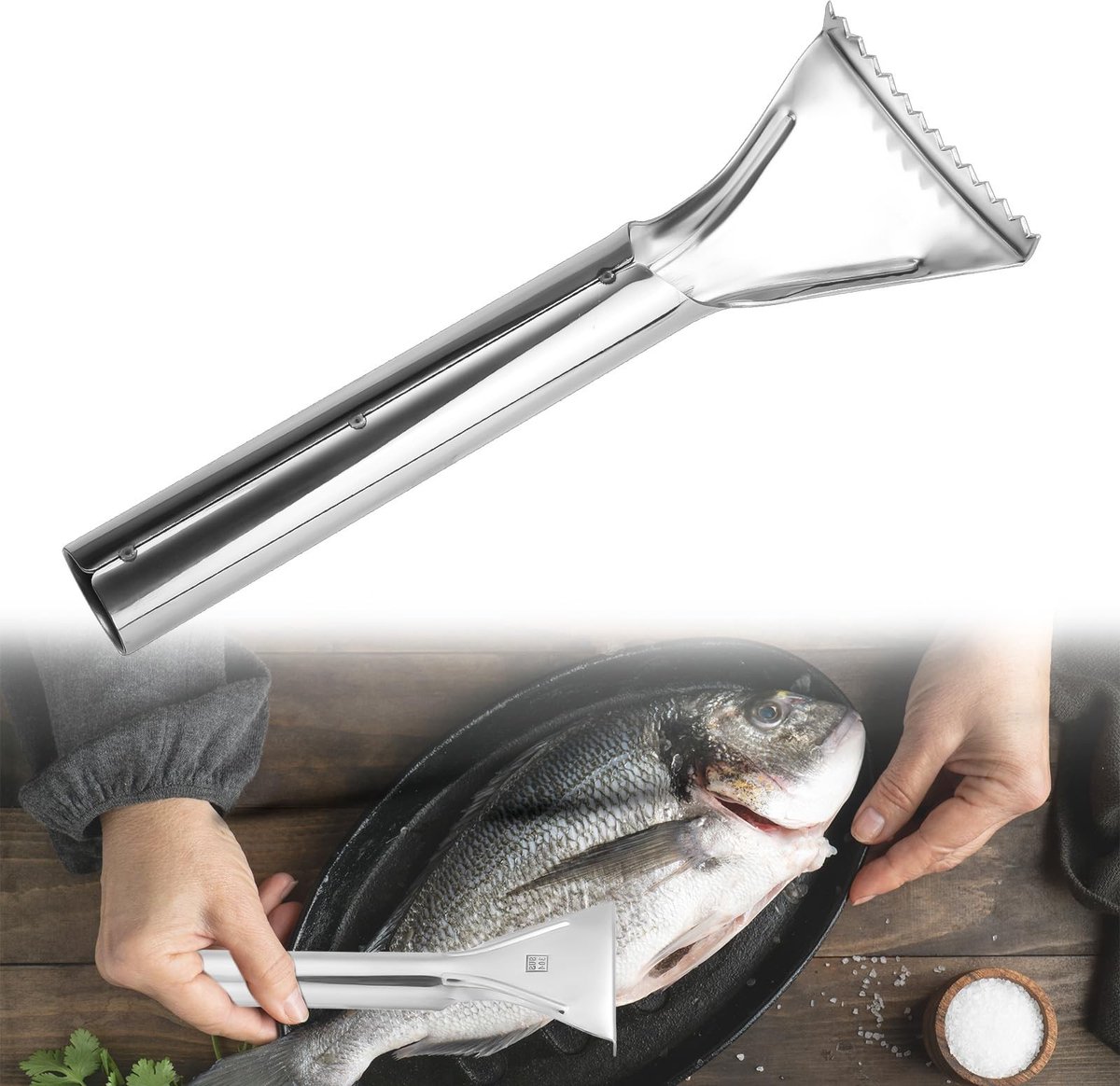 Dailygoods - Dailygoody - Vis Schubben Verwijderaar - Snelle Ontschaaler - Compact en Handig - Ideaal voor Keuken en Visspeciaalzaken