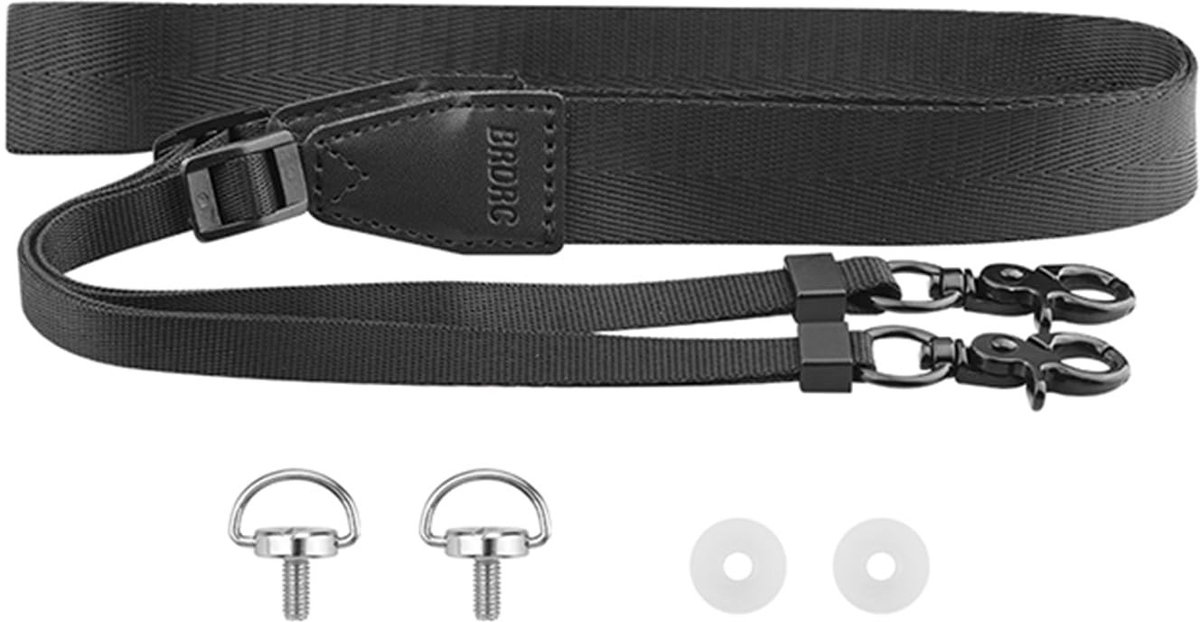 Dailygoods - Dailygoody - Nekband verstelbaar - Sleutelkoord - Voor afstandsbediening - Zwart - Sling touw - Inclusief schroeven en gespen - Geschikt voor Mini...