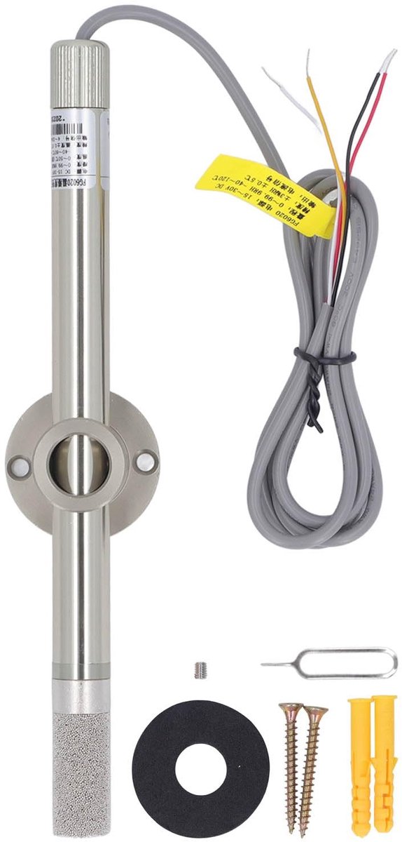 Dailygoods - Dailygoody - Temperatuurvochttransmitter - IP68-waterdicht - Schokbestendig ontwerp - Compact formaat - 4-20mA-signaal - Voor datadetectie - Geschikt