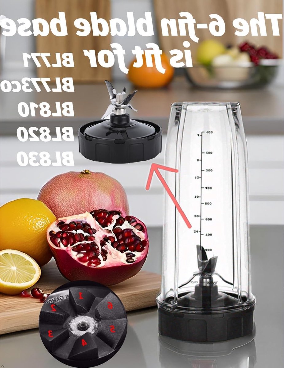 Vervangende Extractor Mes Assemblage voor Blender - Geschikt voor Ninja Blenders BL771 BL773co BL480 BL482 BL642 BL682 NN102 - Roestvrij Staal en Hoogwaardige Prestaties – foto 5