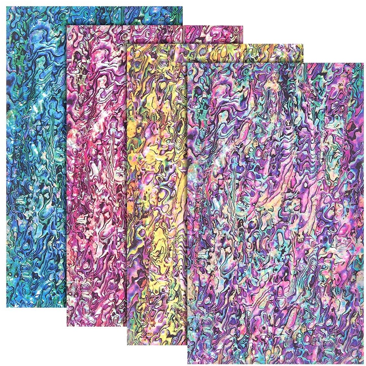Dailygoods - Dailygoody - Abalone Shell Stickers - Nail Art Decoratie - Gemengde kleuren - Telefoonhoesjes DIY - Creatieve ambachtelijke stickers - Geschikt voor d