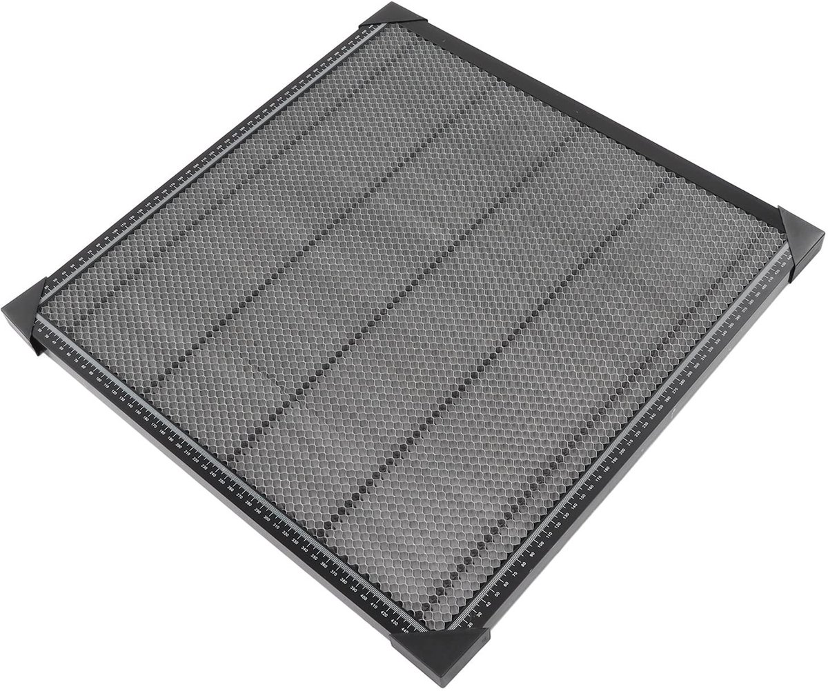Dailygoods - Dailygoody - Laserhoningraatwerktafel - CNC-gefreesd - Duurzaam aluminium - 500 x 500 mm - Lasersnijbed - Geschikt voor Diode- Glasvezel- en CO2-lasers