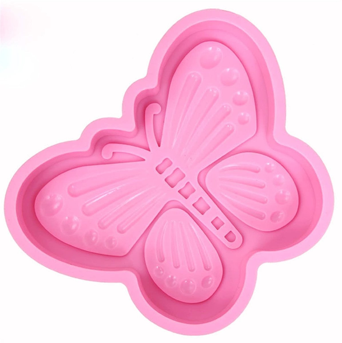 Dailygoods - Dailygoody - siliconen cakevorm - vlinder broodtaart - antiaanbaklaag - 16,5 cm - bakgereedschap - geschikt voor verjaardagsfeestje - flexibele vorm