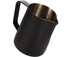 RVS Melkopschuimer 350ml voor Latte Art, Perfect voor Koffie en Melkopschuimen, Ideaal voor Barista's