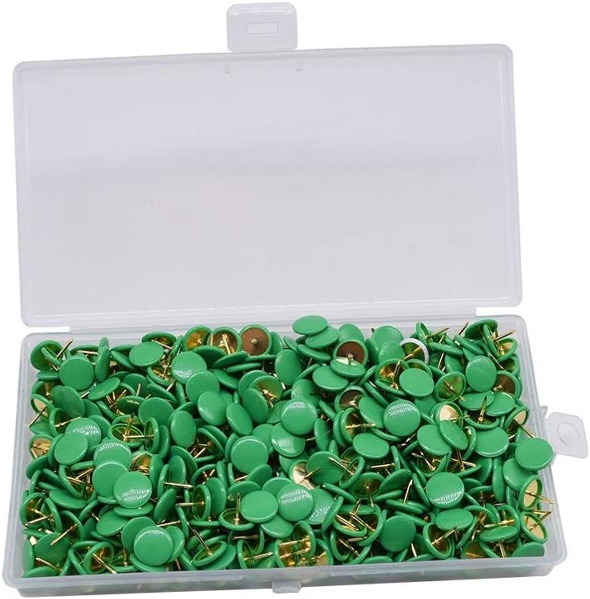 500 Gekleurde Punaises - Duimspijkers voor Muurkaarten, Foto's en Creatieve Projecten - 10 x 9 MM in Diverse Kleuren