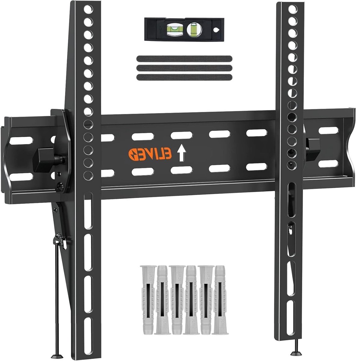 Ultra Slim TV Wandbeugel voor 26-60 Inch Flat of Curved LCD, LED, OLED TV's, VESA 75x75mm-400x400mm, Tot 45kg, Verstelbare Kanteling Zonder Gereedschap