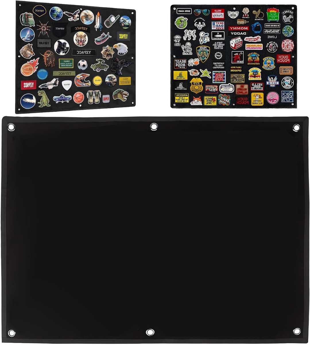 Patch Wandhaak met Klittenband voor Badge, Stempel en Sticker Displays - 60 x 45 cm, Ideaal voor Creatieve Projecten en Organisatie