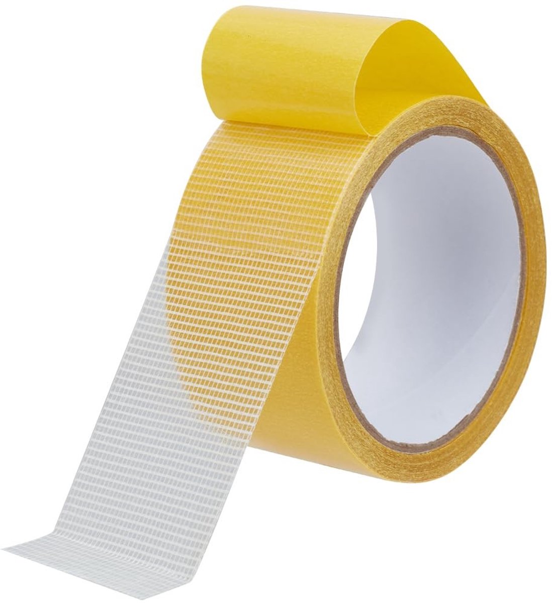 Dailygoods - Dubbelzijdige Stoffen Tape 49 mm x 10 m Geel