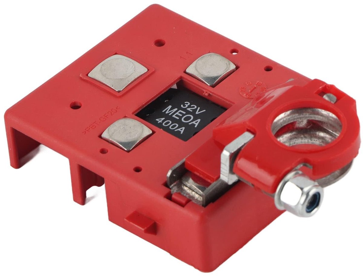 Dailygoods - Dailygoody - Batterij Distributie Terminal - Accudistributieterminal - 400A - Rood - Snel verbinden - Geschikt voor Auto Marine Trailer RV Boot