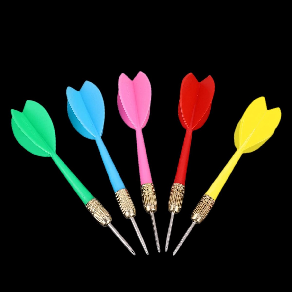 Dailygoods - Dailygoody - Dart Needles - 15-delige set - Ergonomisch ontwerp - Kleur: Rood, Geel, Groen, Paars, Blauw - Geschikt voor volwassenen - Ideaal voor dar...