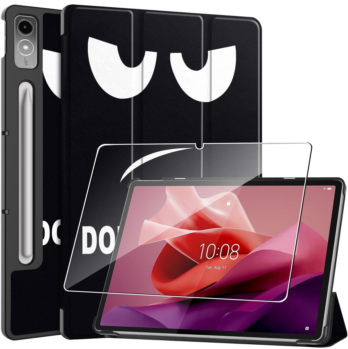 Dailygoods - Dailygoody - Beschermhoes voor Lenovo Tab P12 - Gehard glas - Ultradun - Schokbestendig - Krasbestendig - Flexibel - 12,7 inch
