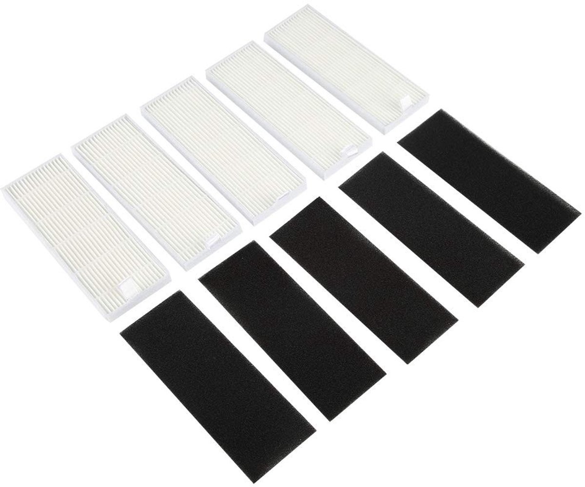 Dailygoods - 5 Stuks Vervangings HEPA-filters voor Robotstofzuiger