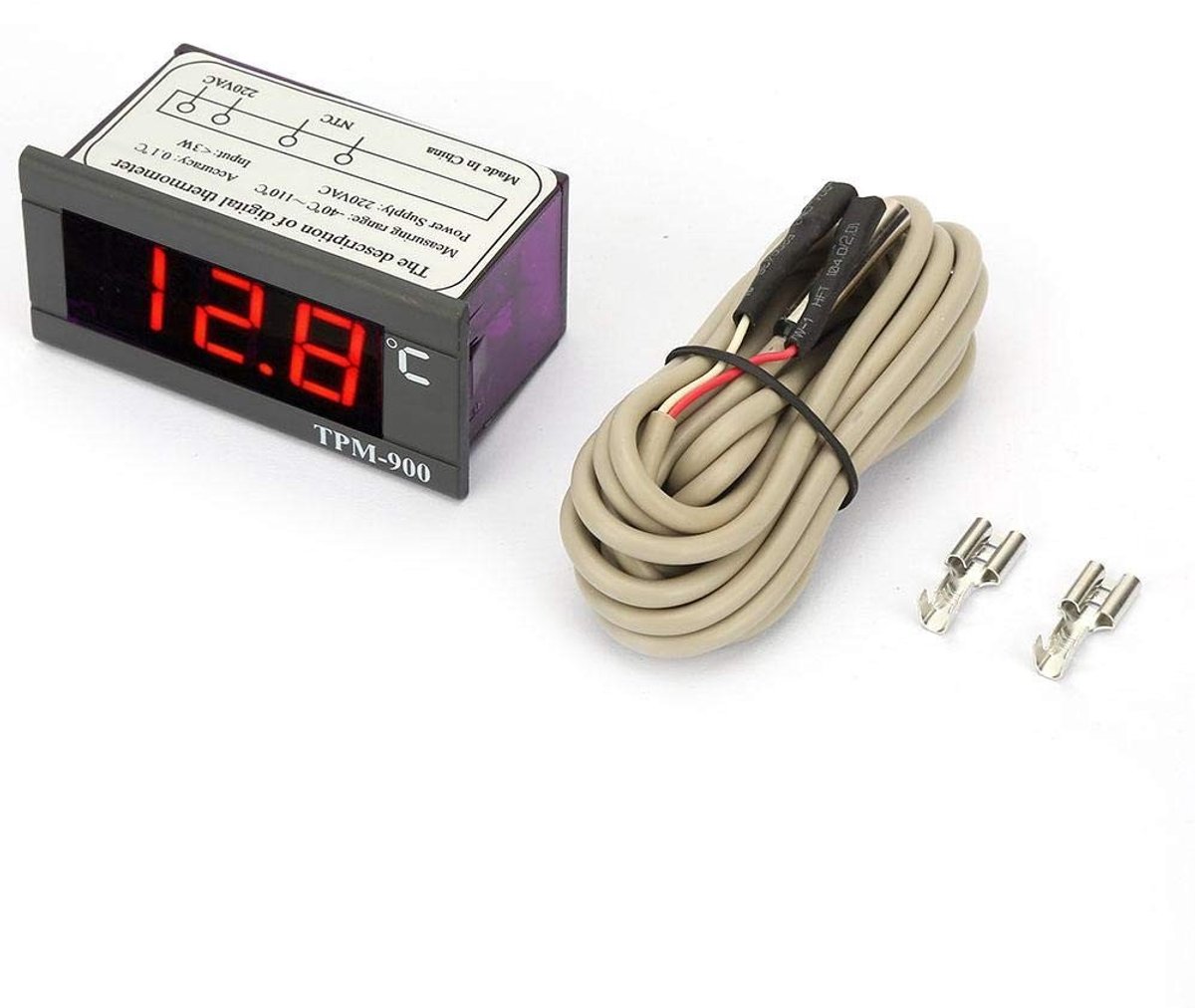 Dailygoods - Dailygoody - Digitale Temperatuurcontroller - LED Thermostaat - Nauwkeurig - Compact - Temperatuurregelaar - Voor Thuisgebruik - 220V