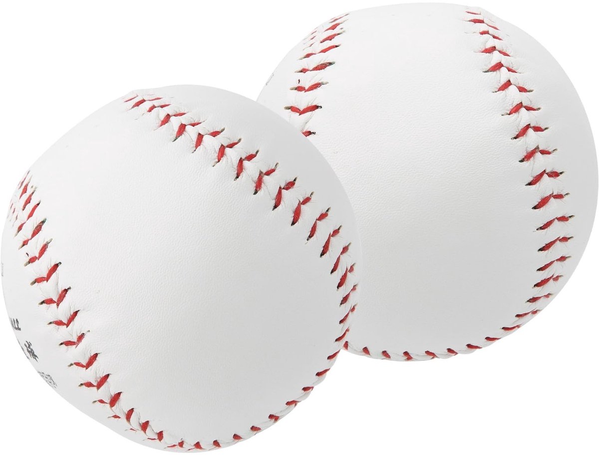 Dailygoods - Dailygoody - Softbal Bal - Training - Hoge Grip - Rood Wit - Outdoor Sport - Geschikt voor Unisex Volwassenen - 12 inch