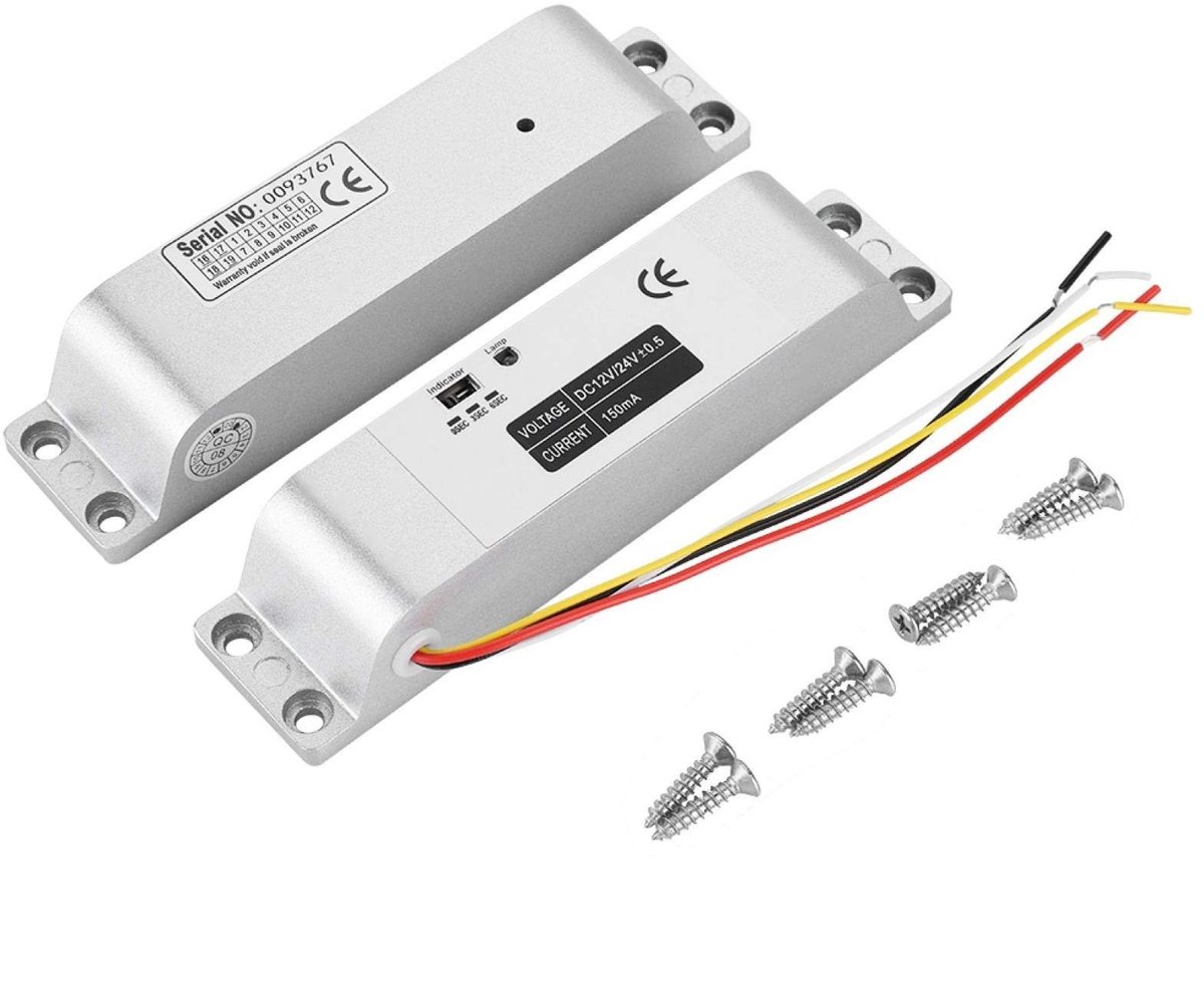 Dailygoods - Dailygoody - DC12V Magnetisch slot - Elektrisch valdeurslot - 1000KG Houdkracht - Zilver - Inductiepoort - Toegangscontrole - Geschikt voor alle