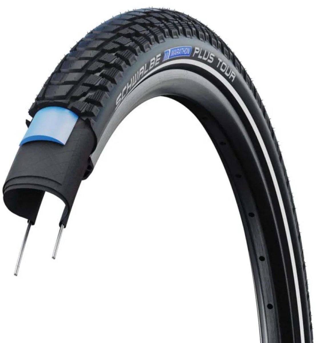 Schwalbe Marathon Plus Tour 27.5´´ X 2.15 Stevige Urbanband Zilver 27.5´´ x 2.15