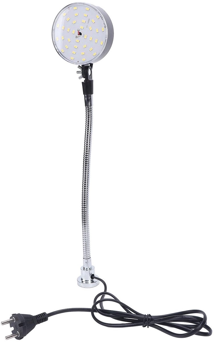 Dailygoods - LED Flexibele Zwanenhals Werklamp met Magnetische Voet voor Werkplaats