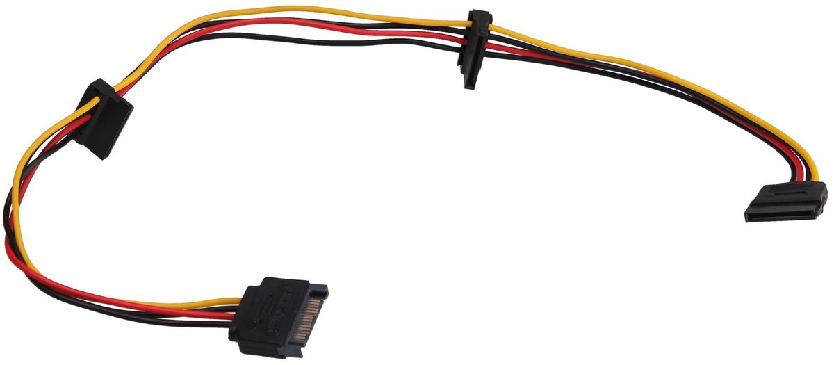 Akyga Splitter Sata M 3X Sata F Adapter Voor Hdd Ssd Pc Compact 015M