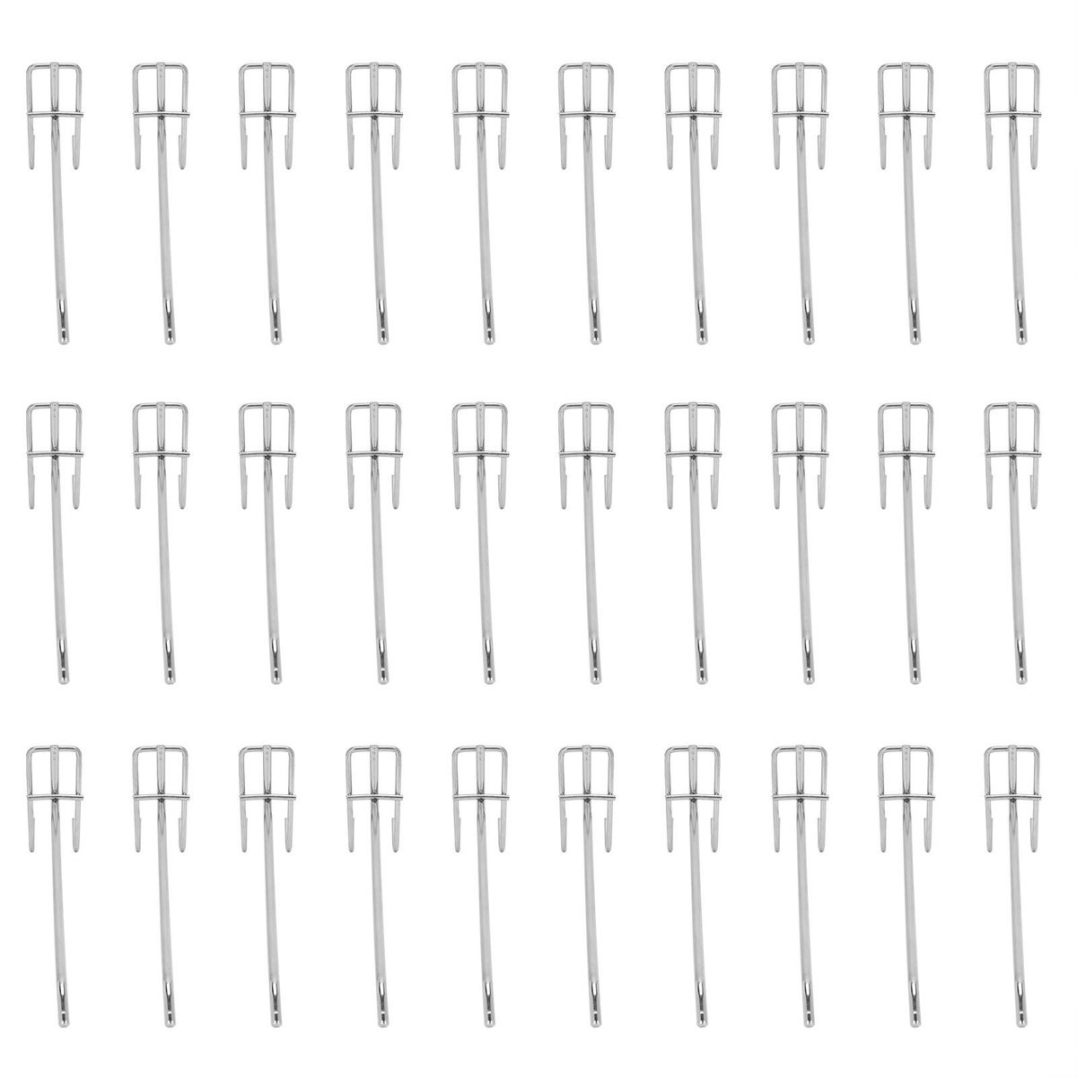 Dailygoody - Metalen Wandhaak Set - 30-delige set - Sterke draagkracht voor supermarkten en juweliers - Geschikt voor intensief gebruik - Perfect voor...