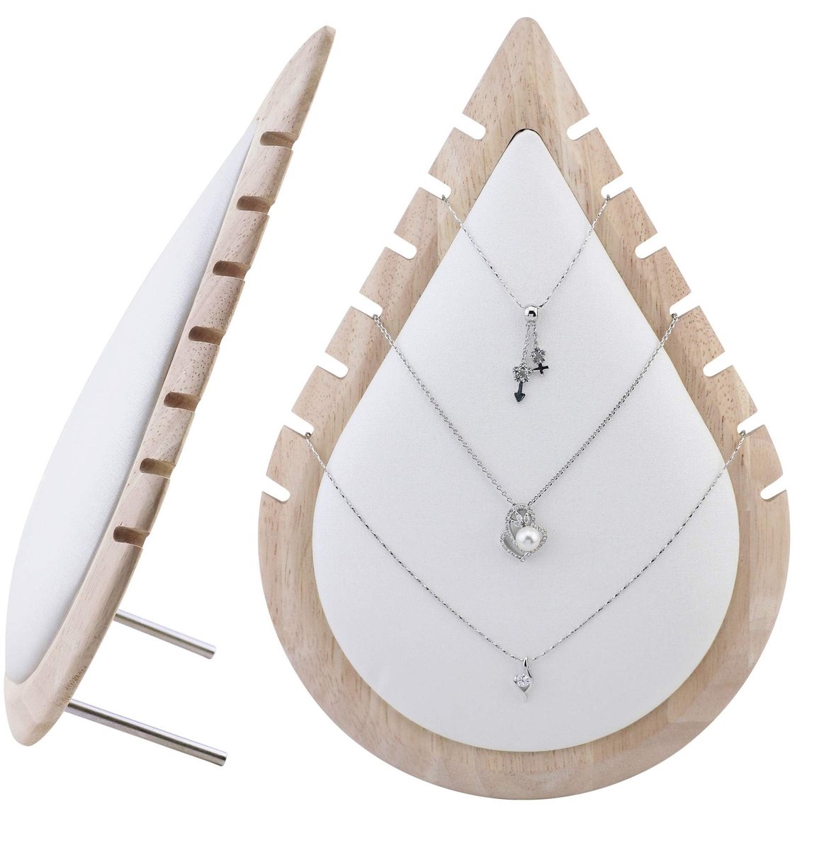 Dailygoody - Bamboo Sieraden Display Stand - Modern Hangers voor Kettingen - Organisatieoplossing - Stijlvolle Sieradenopbergers - Perfect voor thuisg...