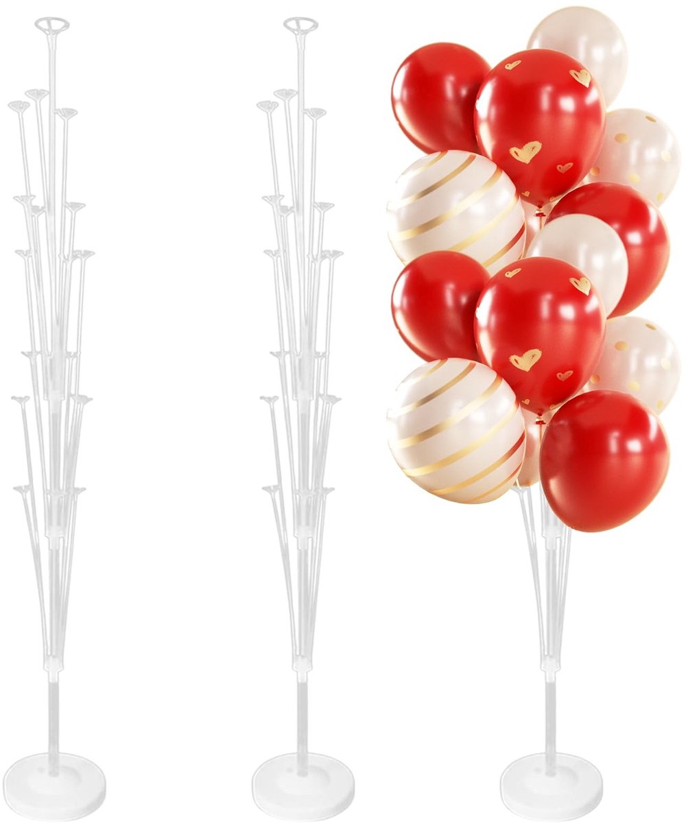 Dailygoody - 3-delig Ballonhoudersset - Herbruikbare Ballonstandaard - 160 cm - Vloer Ballonhouder - Decoratie voor Verjaardag en Bruiloft - Door