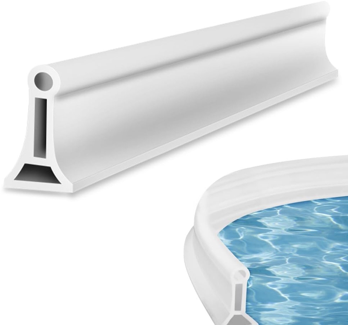 Dailygoody - Waterdichte Douchebarrière 2m - Zelfklevend, Opvouwbaar en Effectief voor Badkamer en Keuken