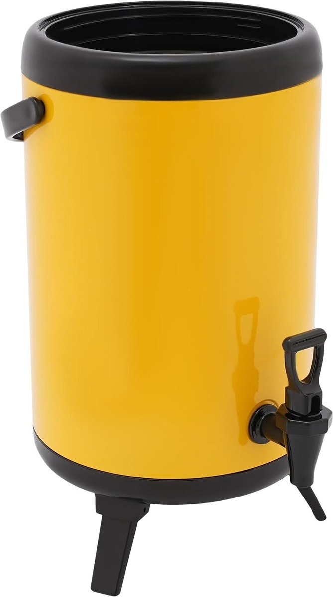 Isolerende drankdispenser voor warme en koude dranken, 24 x 33 cm, ideaal voor feesten en picknicks, roestvrij staal met tuit