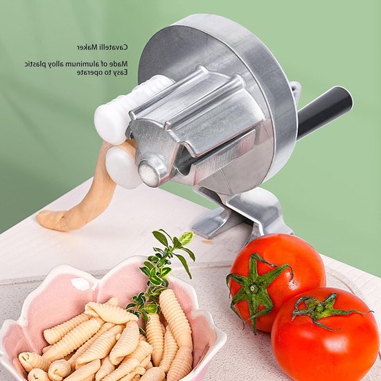 Handmatige Gnocchi Pasta Maker voor Thuis, Eenvoudige Cavatelli Machine van Aluminium voor Beginners, Ideaal voor Italiaanse Gerechten en Pasta Liefhebbers — afbeelding 2