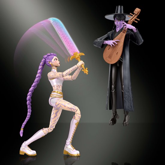 KPop Demon Hunters Rumi en Jinu: Laatste gevecht Actiefiguren Set van 2 van Mattel — afbeelding 3