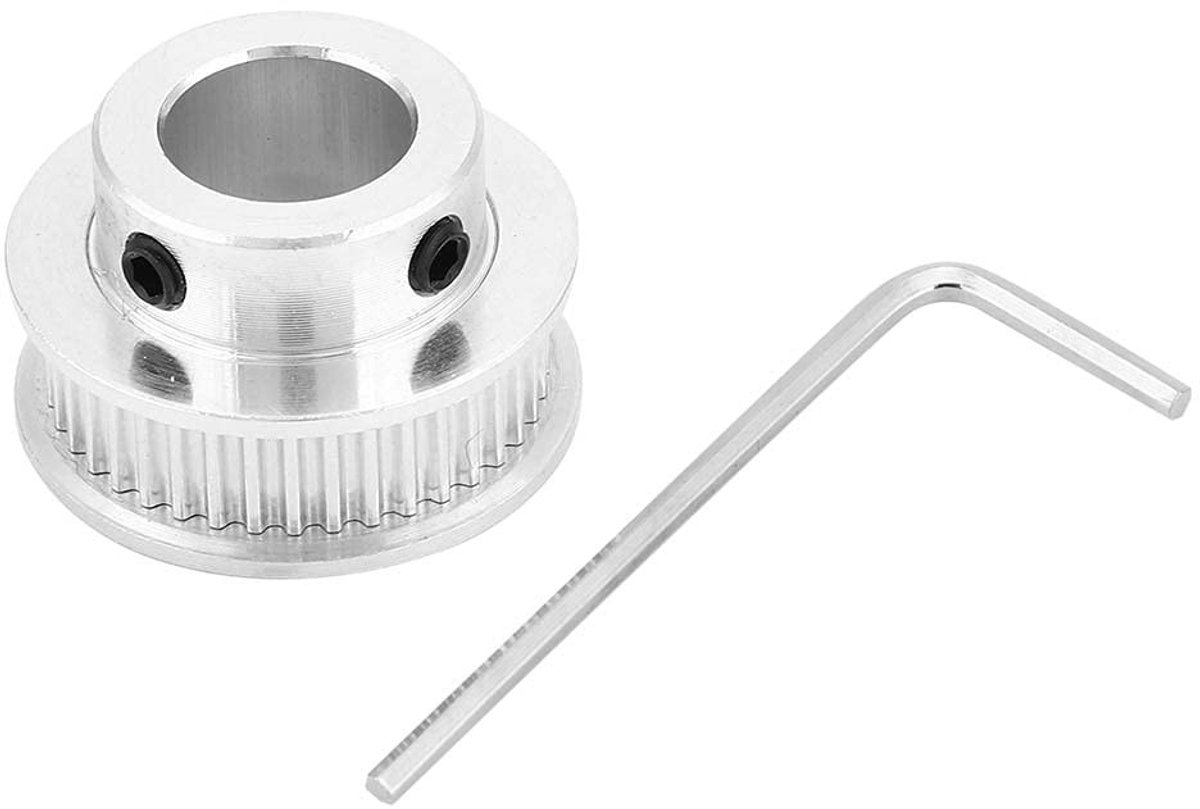 Dailygoods - Dailygoody - Tandriemschijf - 40 Tanden - Precisie en Lichtgewicht - 10 mm - 3D-printeraccessoires - Geschikt voor 6 mm brede tandriemen - Aluminiumle..