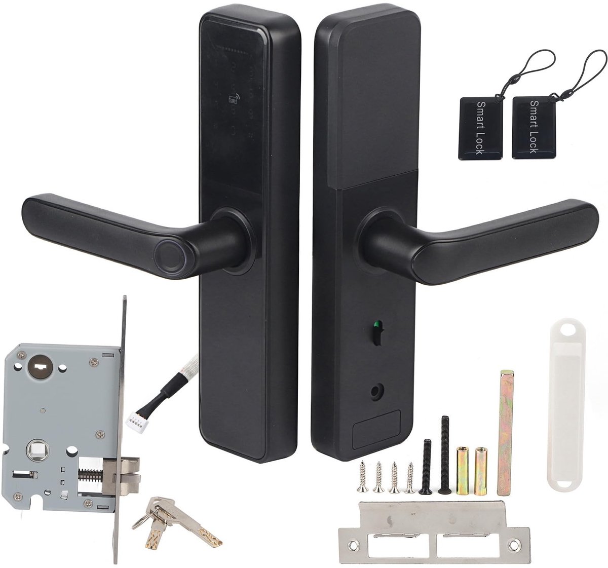 Dailygoods - Dailygoody - Slim wifi-elektronisch deurslot - Vingerafdruk - Sleutelloos gemak - Zilver - Wachtwoord toegang - Tuya Home Security - Geschikt voor mod