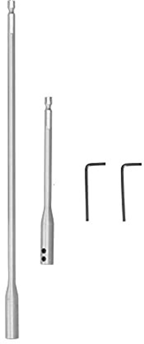 Dailygoods - Dailygoody - Auger Bit Extension - Boorverlenging - Duurzaam koolstofstaal - 1/4 Inch shank - Professioneel gereedschap - Geschikt voor werktuigbouwku