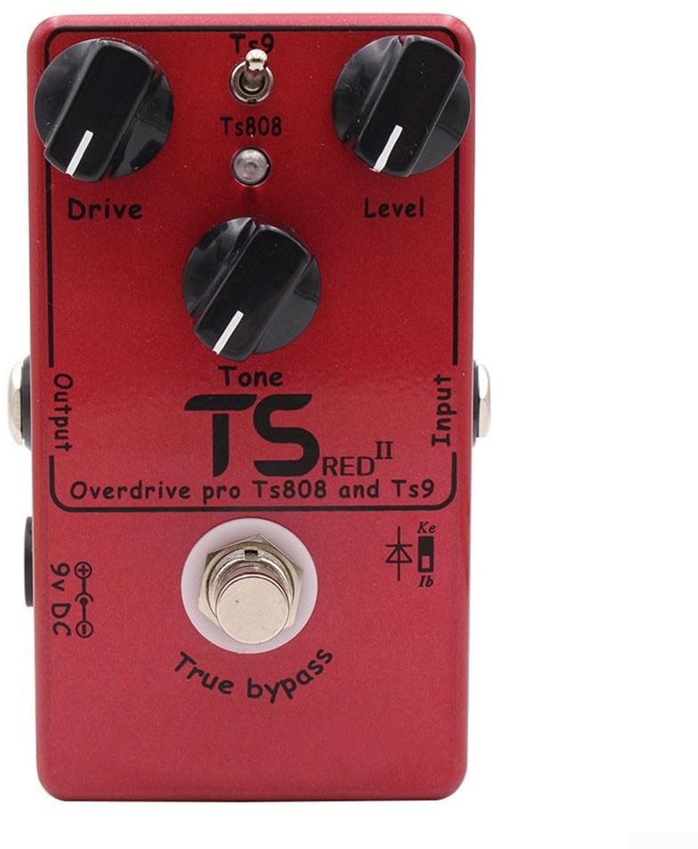 Dailygoods - Dailygoody - Gitaar Effect Pedaal - Overdrive Booster - Rood - Hoogwaardige Kwaliteit - Dynamisch Geluid - Geschikt voor Gitaarspelers - Model...