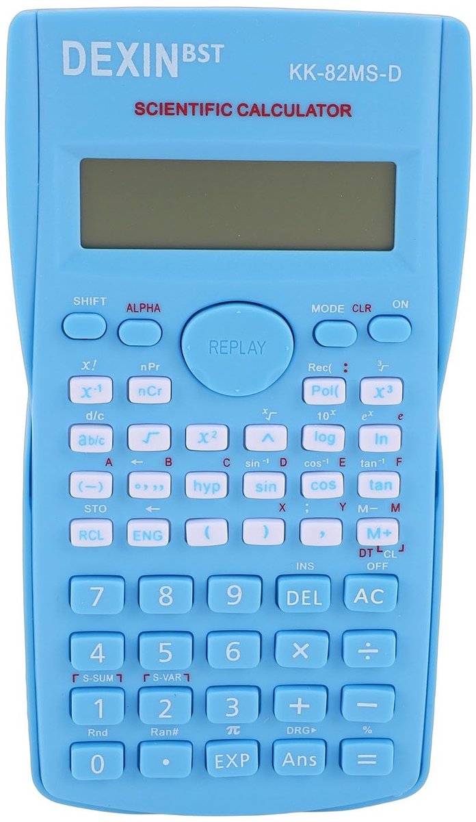 Dailygoods - Dailygoody - Wetenschappelijke Rekenmachine - Multifunctionele Calculator - Met Harde Hoes - Roze - Geschikt voor Studenten en Professionals - Schoolb