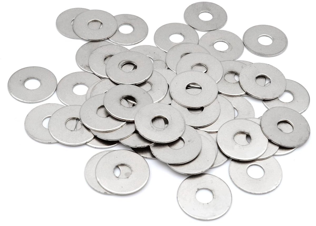Dailygoods - Dailygoody - Klinkringen sluitring - Vernikkeld - 50 stuks - 25,5 mm - Afstandhouders - Geschikt voor diverse toepassingen - Hoogwaardige kwaliteit