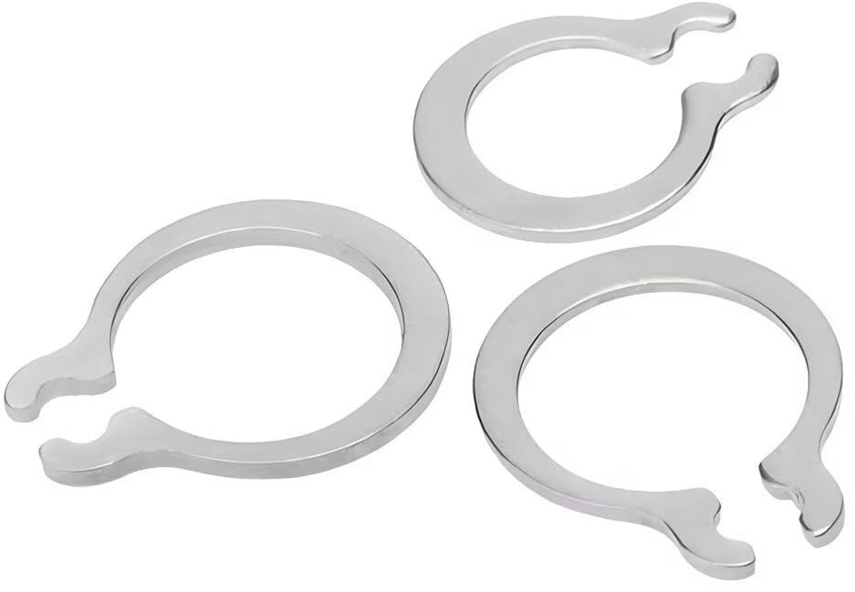Dailygoods - Dailygoody - Externe Circlips - 200 Stuks - Roestvrij staal - Snap Rings - Bevestigingsmiddelen - Voor schacht en lagerhuisvesting