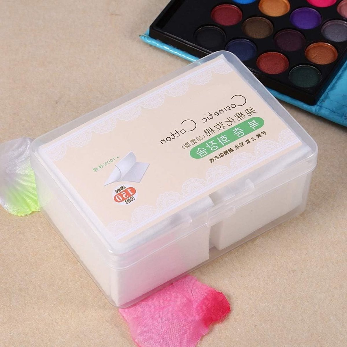150 Stuks Make-up Verwijder Pads, Premium Hypoallergene Cosmetische Watten, Lintvrij en Geschikt voor Huidverzorging en Make-up Verwijdering