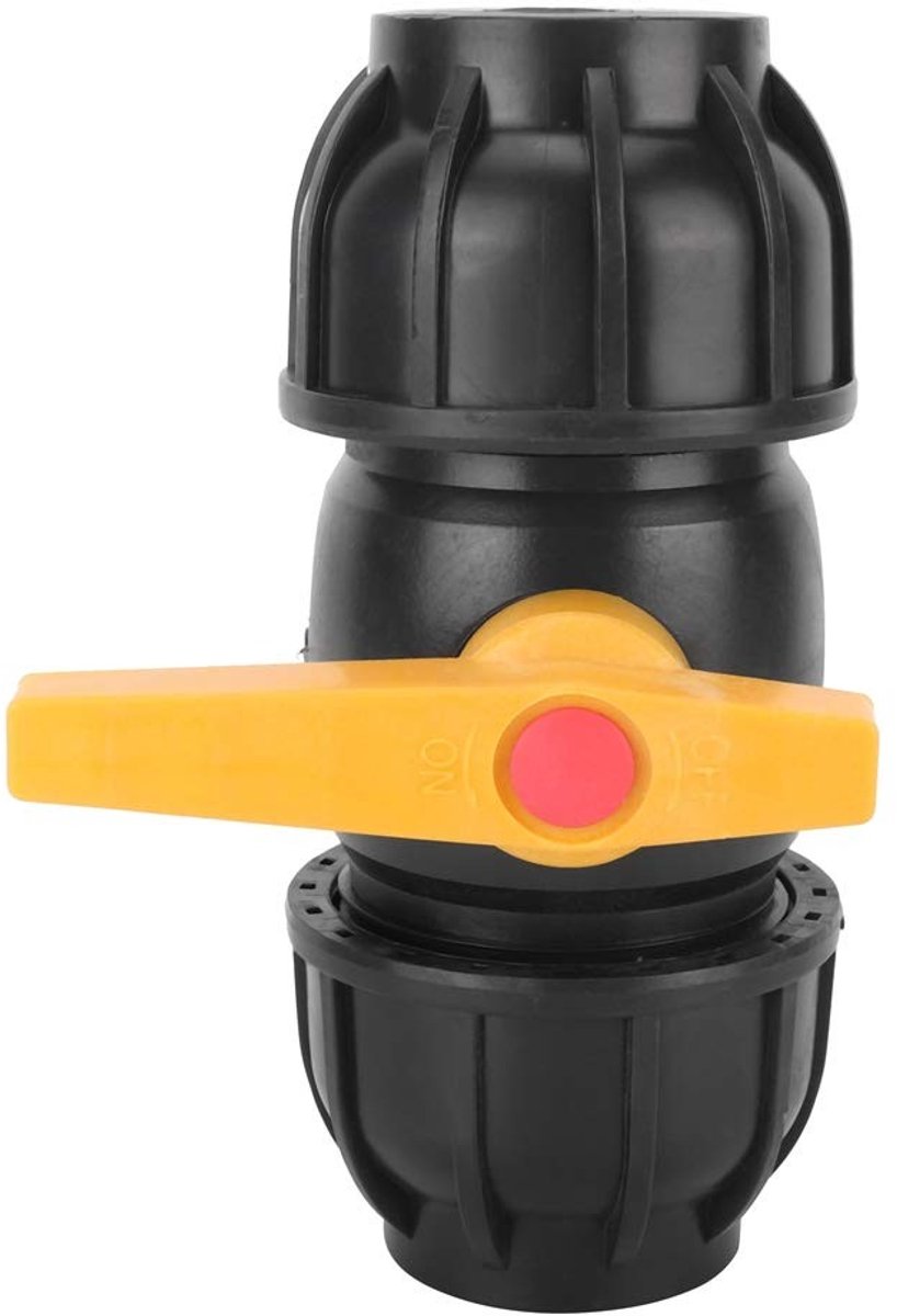 Dailygoods - PE Kunststof Kogelkraan met Snelkoppeling 50 mm